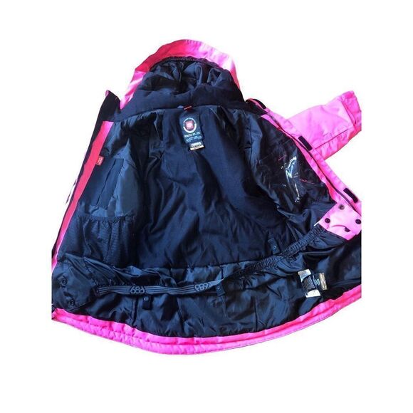686 Girls Insulated Snowboard Jacket L Youth 10K Thermal Warmer Winter - Picture 3 of 5